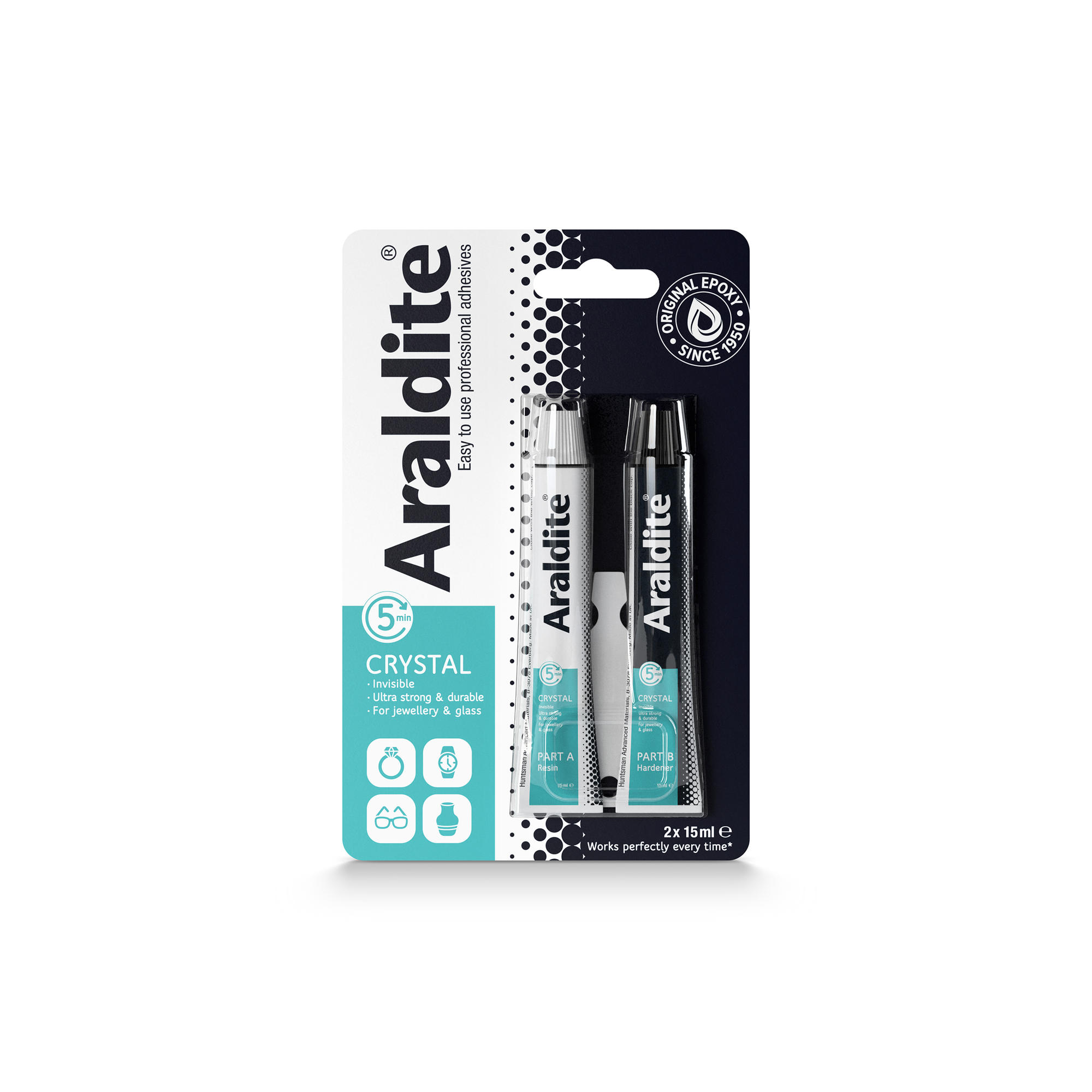 Araldite® Crystal 2x15ml  Invisible Strong Adhesive